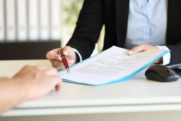Signing an outline disclosure for code of practice 9