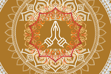 a namasti with a namasti on the front and a namast
