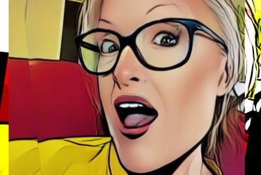Soft lifelike cartoon render of Kathy LaFollett smiling for the photo.