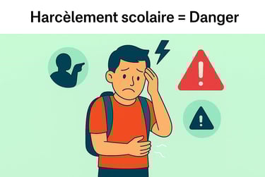 harcèlement scolaire,, au travail, impact psychologique, sante mentale, confiance en soi,  recherche sante