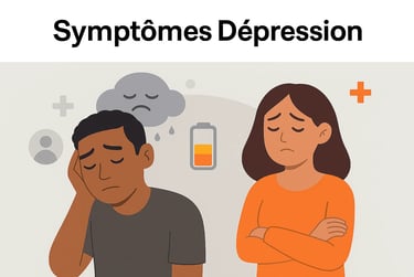 Symptômes dépression illustration santé mentale recherche santé
