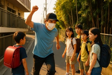 下校中の小学生と不審者のイメージ画像｜堺市のニュースならサカイタイムズ