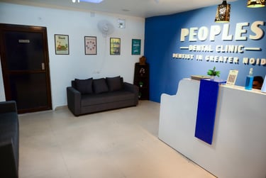 Peoples Dental Clinic - Waiting Area is very spacious & Offers comfortable seating before Dental Treatments