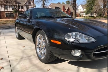 A beautiful BLACK XK8 Coupe, in Tulsa Oklahoma