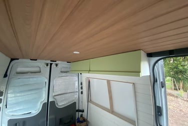 painted overhead cabinet 