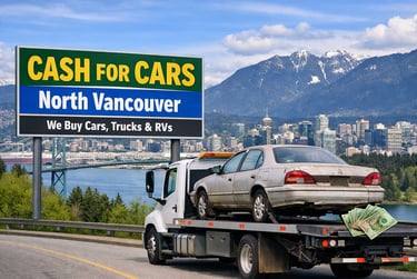 Cashing in unwanted cars, trucks, and RVs for fast cash pickup across the North Shore.