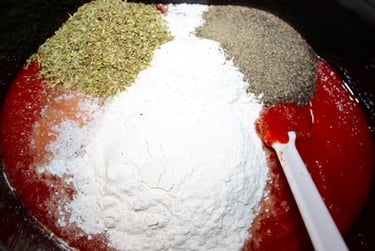 ingredients for Sam's sauce