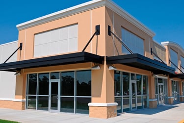 Retail and multi-tenant property secured with video intercoms, access control, and surveillance