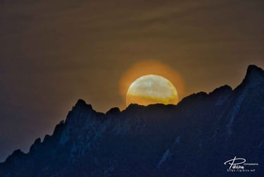 Luna llena en sierra Cantabria