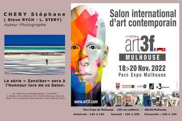 a poster for a show in the city of Mulhouse. Art3F.