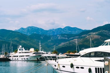 Bay of Kotor coastal travel, Heathrow to Tivat route, scenic Montenegro destination