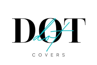 Dot Covers black and teal logo