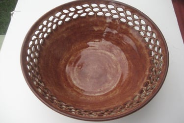 12 Inch Carved Bowl