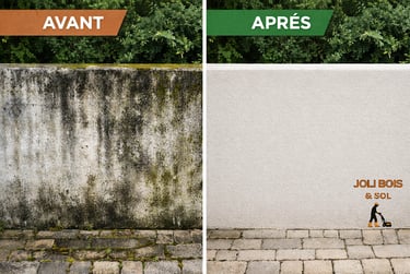 nettoyage muret