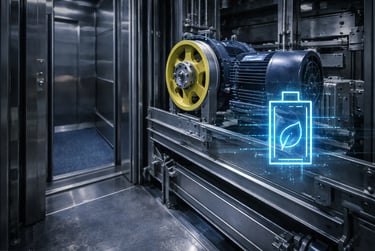 Energy efficient elevator system designed for reduced power consumption