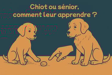 apprendre chien adulte chiot