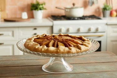 Galette de Cheesecake y Peras