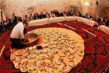 Urfa sıra gecesi meşhur çiğköfte canlı gösterisi