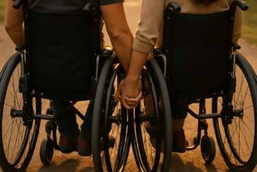 mains entrelacées pour la journée mondiale des mobilités et de l'accessibilité
