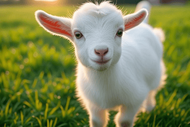 Petit chèvre trop mignonne pour la journée mondiale des animaux