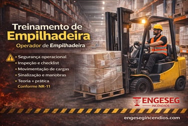 Curso de empilhadeira em Sorocaba-SP com operador e orientação prática de segurança e operação