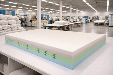 struttura interna materasso Maximo con effetto molla e memory foam