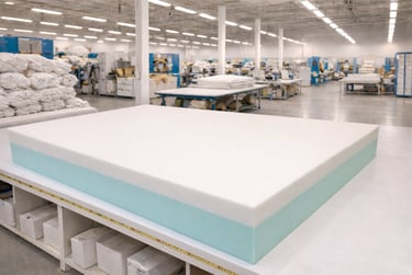memory foam a cellule aperte per dispersione del calore