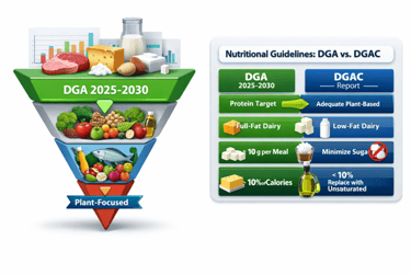 Figura 5 — Comparação visual (ilustração 3D): DGA vs DGAC. Fonte: elaboração própria (Nutro AI).
