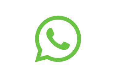 Green WhatsApp messenger icon with a white telephone handset inside a speech bubble.