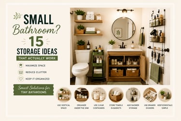 Small bathroom storage ideas to maximize space and reduce clutter