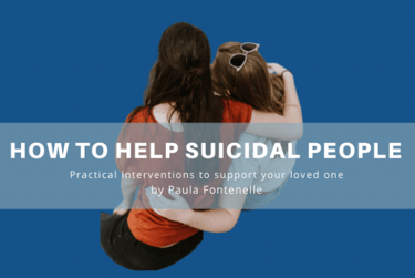 Two girls supporting each other. Paula Fontenelle course on how to help suicidal people