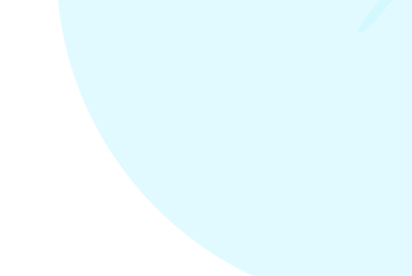 A minimalist slate blue curved geometric shape graphic on a solid black background.