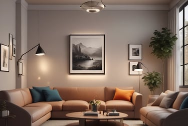 Bright living room with modern inventory
