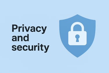 KoruIn health tracker privacy and security screen