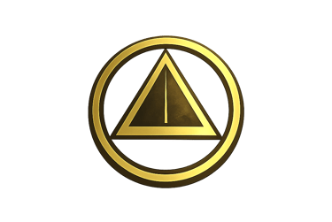 Minimal triangle symbol representing simplicity focus and eliminating unnecessary complexity