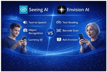 Seeing Ai VS. Envision AI Key Features