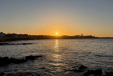 Sunset over an Irish Bay