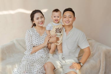 Concept chụp ảnh gia đình kiểu Nhật Bản với trang phục truyền thống tinh tế