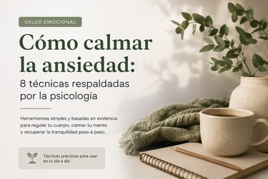 Cómo calmar la ansiedad paso a paso
