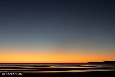 Perlubie Beach sunset.