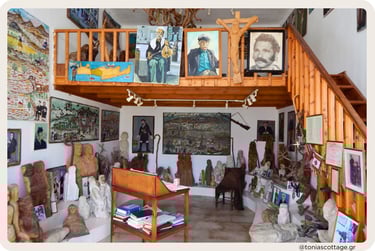Museum or tradition-filled home with Cretan artefacts