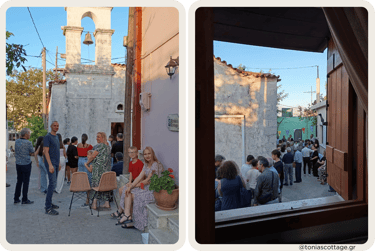 Guests of Tonia's Cottage watching Alagni village celebration