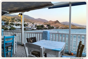 Local taverna in Lentas, Asterousia Crete