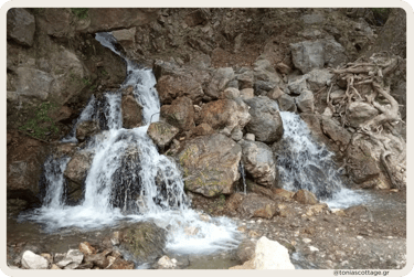 Symi waterfalls near Little Omalos in Viannos, Crete