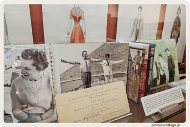 Nikos Kazantzakis Museum exhibition, showcasing iconic images and dance from Zorba the Greek