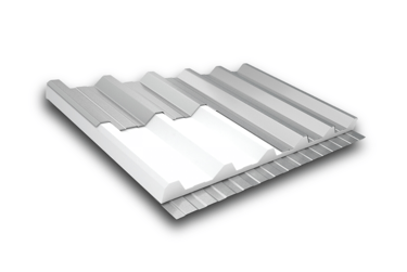 telha termoacustica galvalume ou aluzinco isolante térmica e acústica de diversas cores e formatos