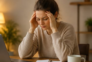 Photo qui représente une personne sous pression