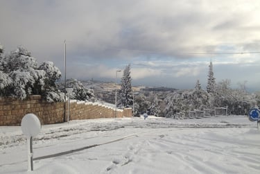 Snow Day, Jerusalem, Israel