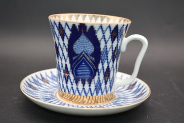 Russian tea cups and saucers