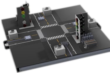 Traffic light bench to teach programming